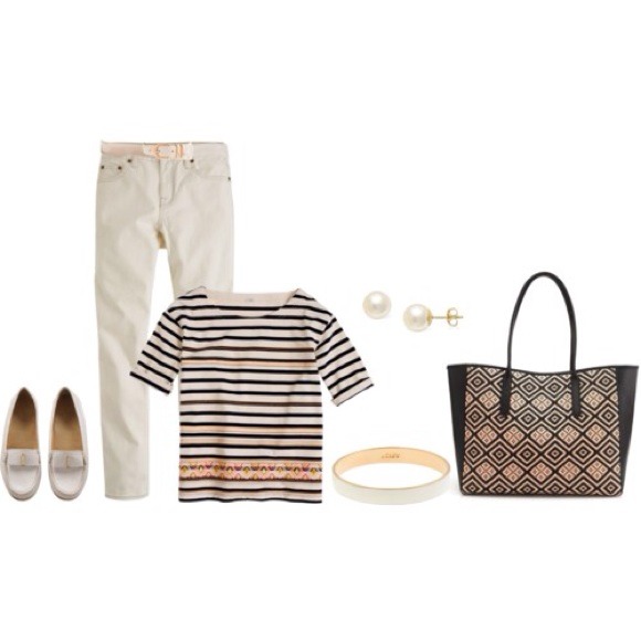 J. Crew Tops - Bundled---- ---NWT J. Crew Stitchwork Stripe Top