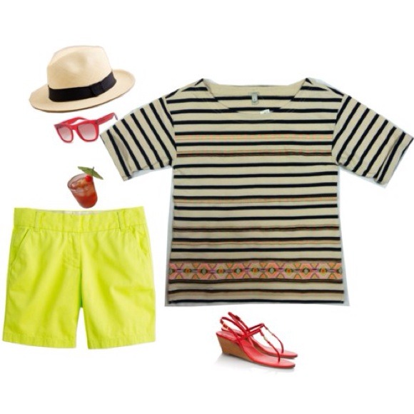 Bundled---- ---NWT J. Crew Stitchwork Stripe Top - Picture 2 of 4