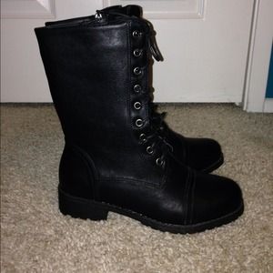 Black Combat Boots