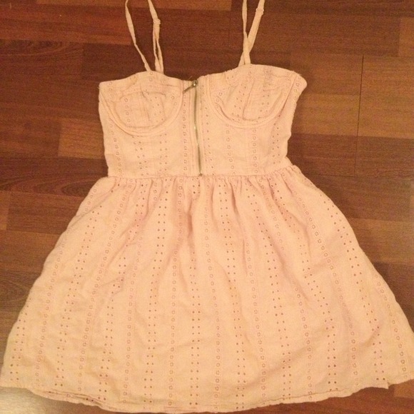 Adorable Fit & Flare Pink Pattern Dress