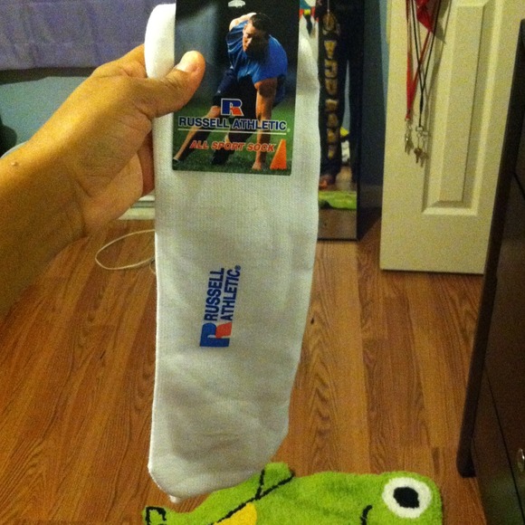 White soccer socks