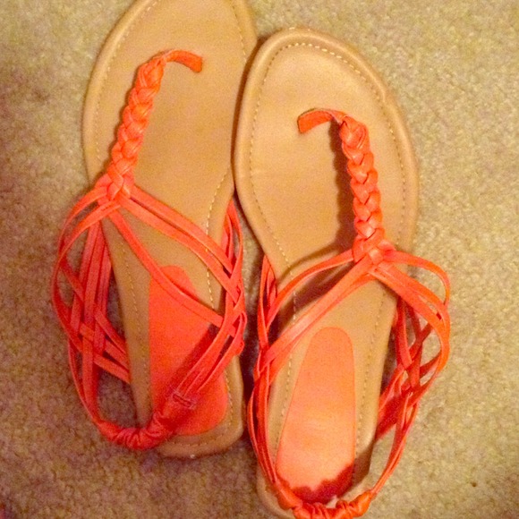 Orange Sandals