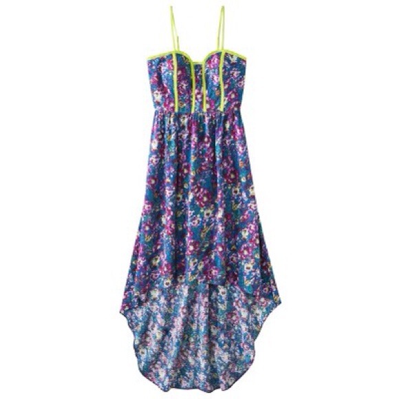 🔴SOLD🔴 Floral Floor Length High/Low Dress