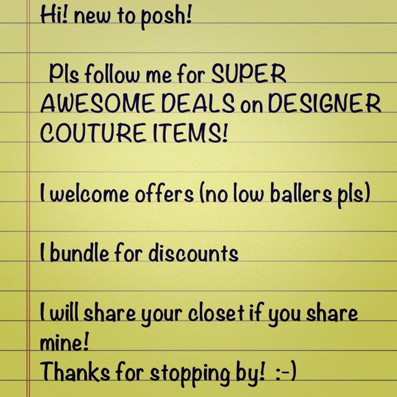 H! New to posh! Nice to meet everyone!