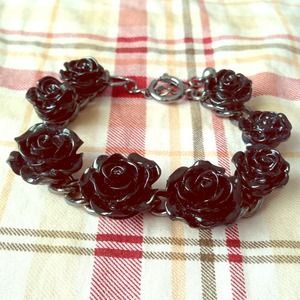 H&M Black Rose Bracelet