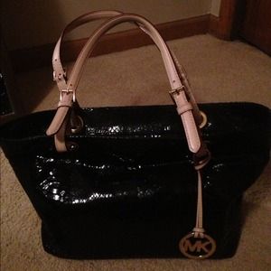 Black python MK purse