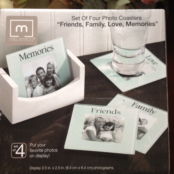 4 Coasters: Love, family, memories, friends new