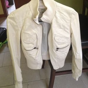 White creamy color jacket size small