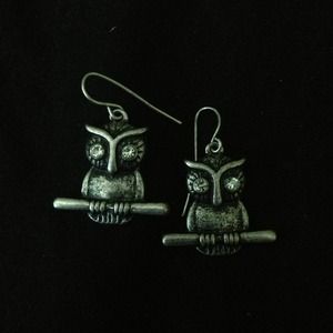 Owls on a Branch Earrings