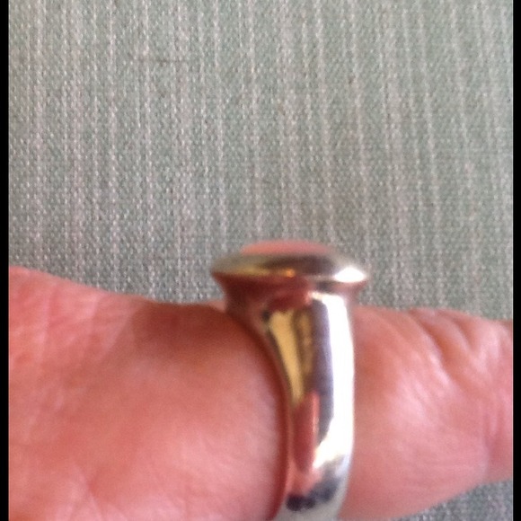 Sterling silver and pink mother of pearl