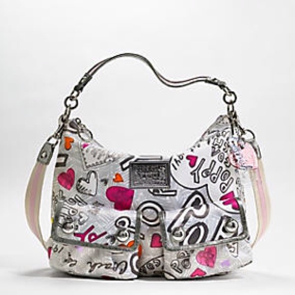 Authentic NWOT Coach Poppy Graffiti Hobo
