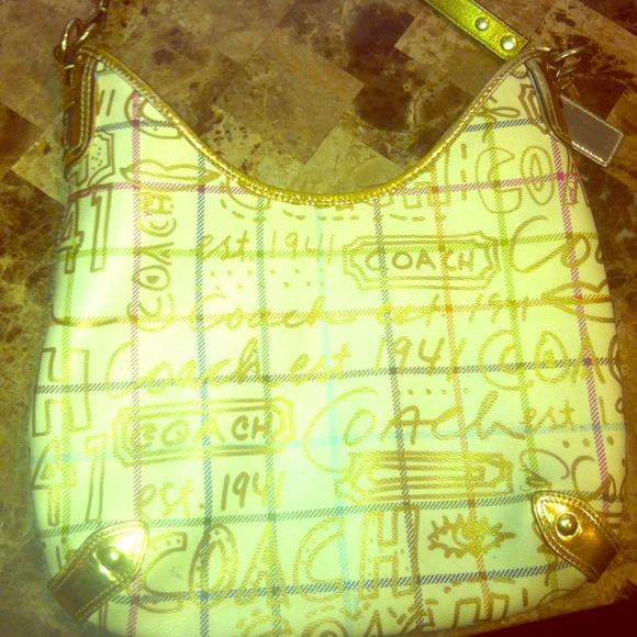 COACH Signature Plaid Bag