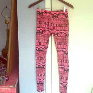 Neon tribal leggings (cotton)