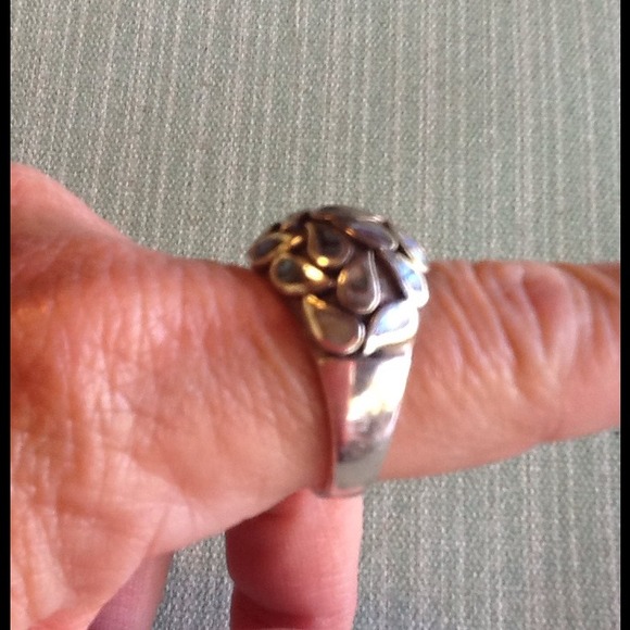 Ss abalone ring - Picture 2 of 3