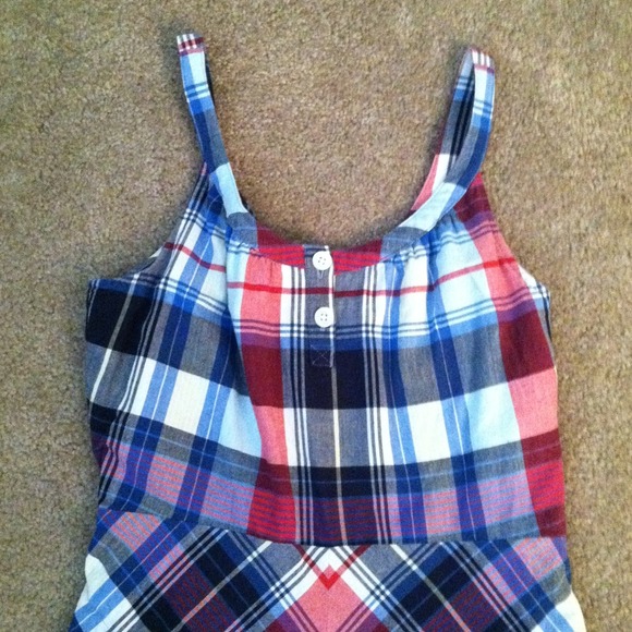 Lands End Canvas Dress size 8 plaid - Picture 2 of 2