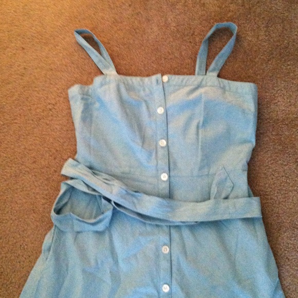 Mint Green Lands End Canvas Dress size 8 - Picture 2 of 2