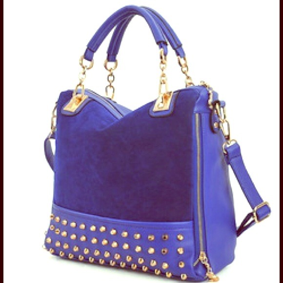🎉HOST PICK🎉 Last One, Blue Studded Handbag