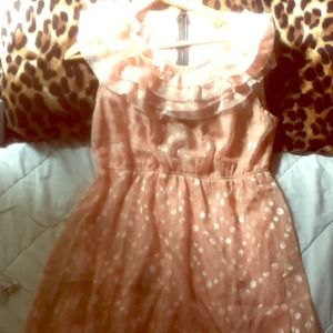 Cute pink dress, summer or winter wear.