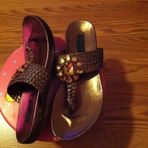 Jeweled sandals