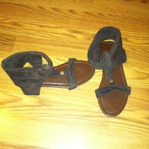 Brown gladiator sandals