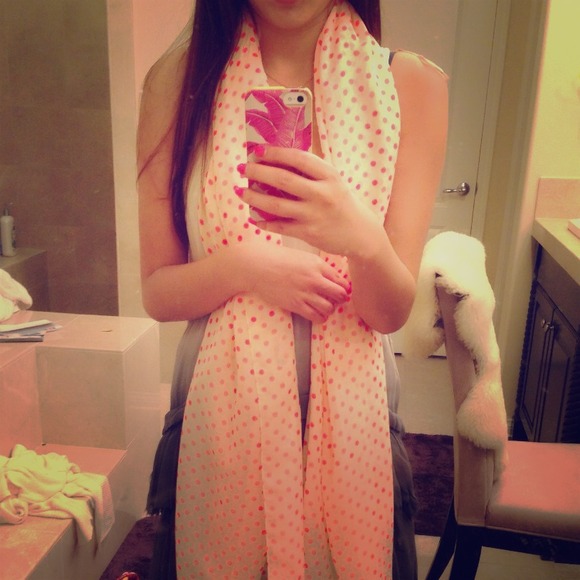Pink scarf