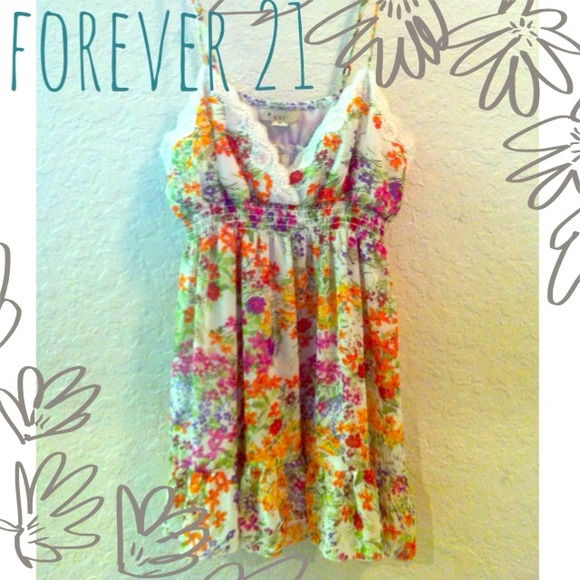 Forever 21 floral spaghetti strap