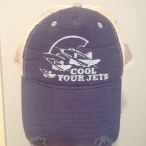 Blue planes / jets trucker hat