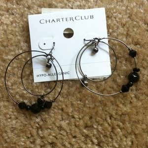 Dangly black earrings!