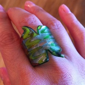 Jewelry - Glass painted ring Jewelry - Glass painted ring