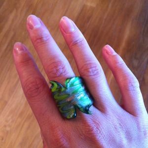 Jewelry - Glass painted ring Jewelry - Glass painted ring