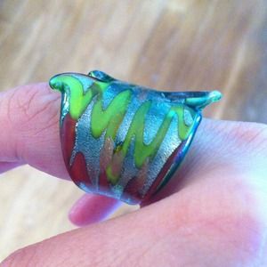 Jewelry - Glass painted ring Jewelry - Glass painted ring