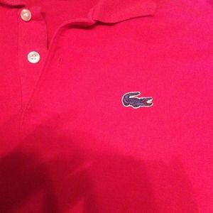 Pink Lacoste Polo