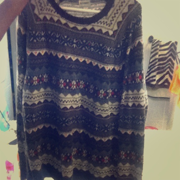 Oversized Aztec Sweater