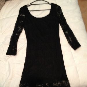 Black lace dress
