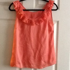 Silk sleeveless top.