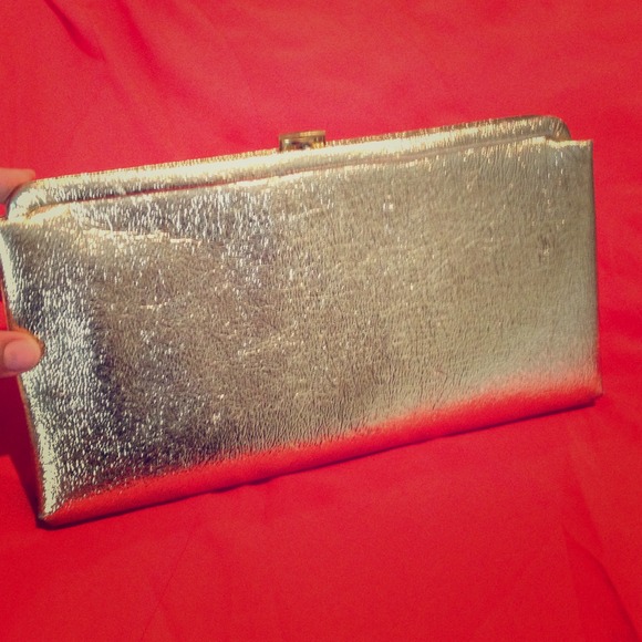 Vintage gold clutch