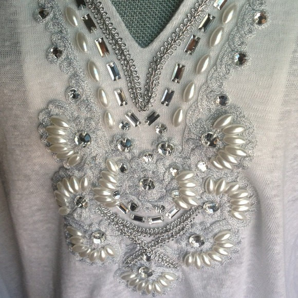 ❌Sold❌INC white tunic.✨ - Picture 3 of 4