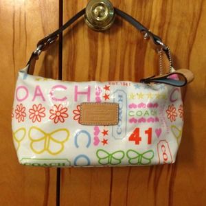Coach White Purse