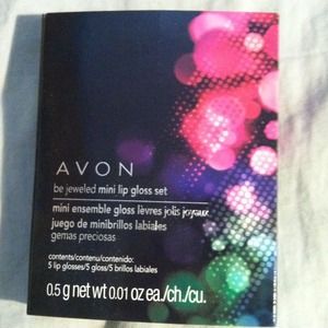 Bejeweled mini lip gloss set