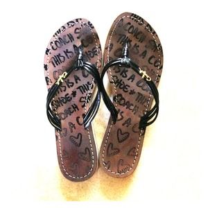 Coach flip flops