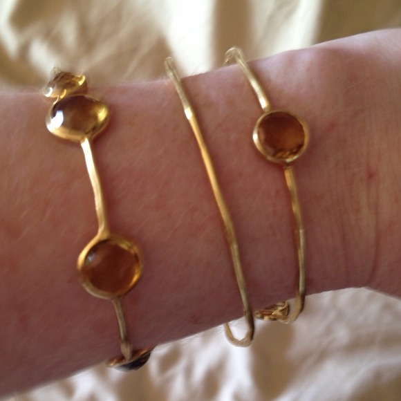 SALE! 3-Piece Set Authentic Ippolita Bangles Gold