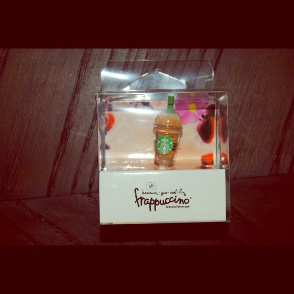 New in box Starbucks frappuccino dust plug iPhone