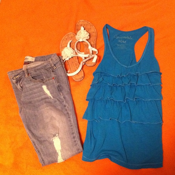 Aeropostale Ruffled Tank