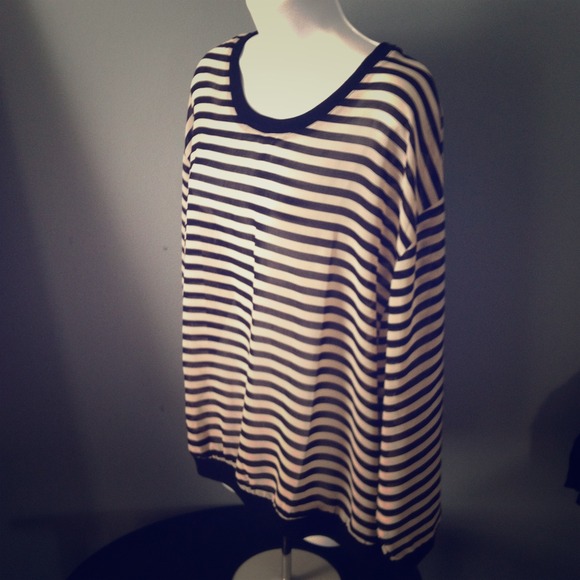 Urban outfitters striped oversized top