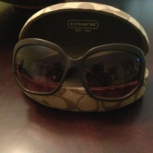 Authentic Coach sunglasses with case