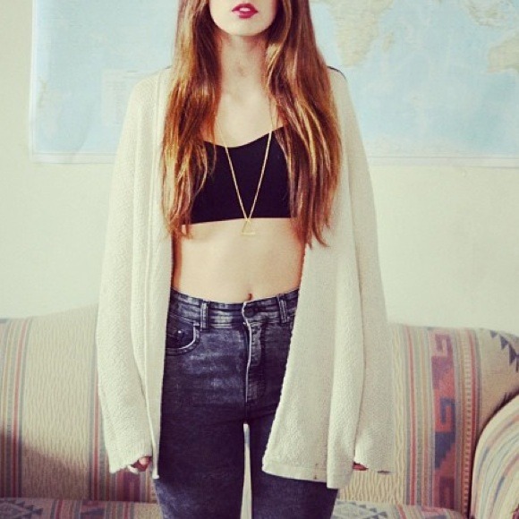 vanilla/cream Caroline cardigan - Picture 4 of 4