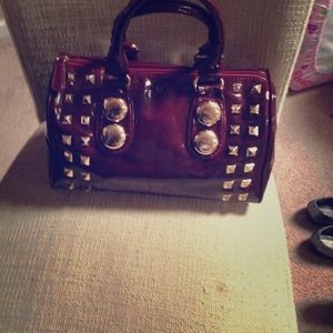 Burgundy& Gold Bag