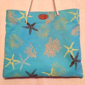 Turquoise Beach Tote Bag