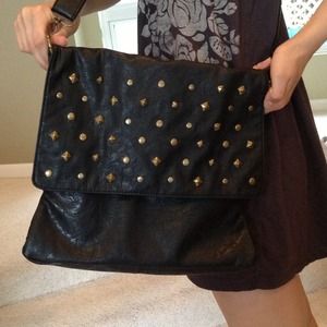 ON HOLD Studded Over The Shoulder Purse