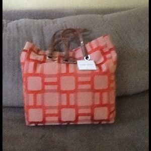 Nine West Tote in Pumpkin, brand new with tags